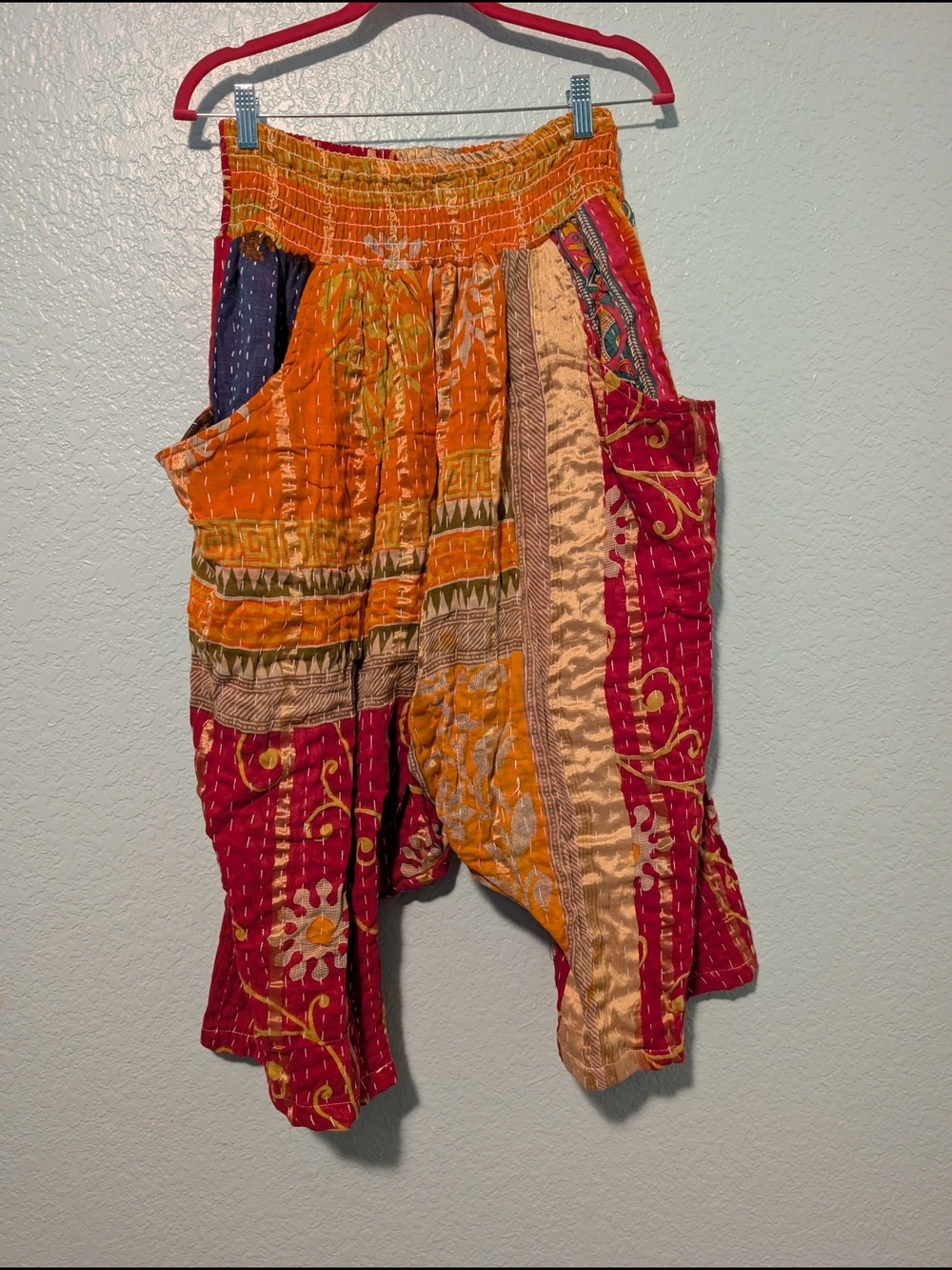 Kantha Bae Patchwork Harem Pants - Multicolor